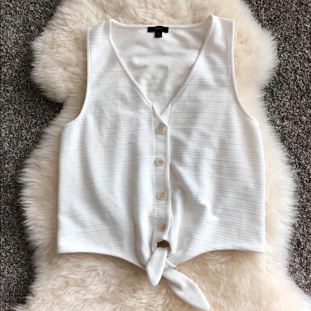 JCrew Button Down Sleeveless Top